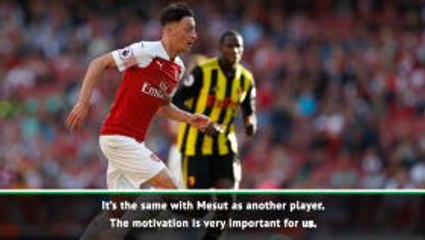 Ozil needs to be motivated - Emery