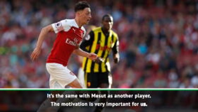Ozil needs to be motivated - Emery