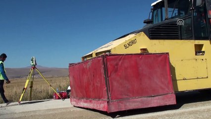 Yollara sıkıştırılmış beton takviyesi - AĞRI