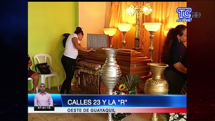 En el oeste de Guayaquil son velados las víctimas de linchamiento