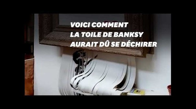 L'œuvre de Banksy ne s'est pas détruite comme prévu