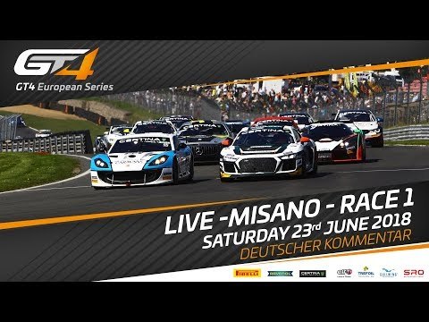 Rennen 1 – Misano – GT4 Europameisterschaft 2018 – LIVE – Deutscher Kommentar