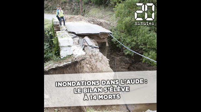 Inondations dans l'Aude: Le bilan s'élève à 14 morts