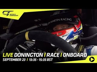 LIVE - ONBOARD 1 - 2018 Season Final - Main Race - Donington - British GT 2018