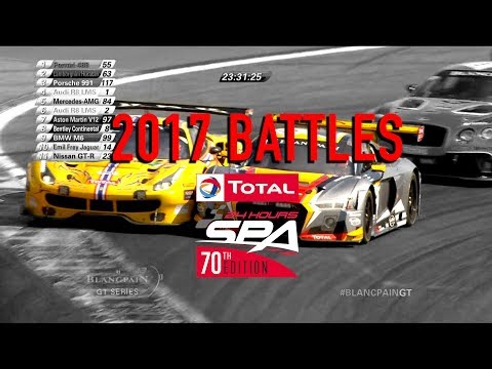 Total 24 Hours of Spa - 2017 Battles