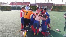 Les U11B fête leur victoire