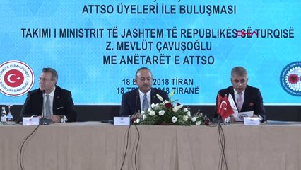 Скачать видео: Dışişleri Bakanı Çavuşoğlu Arnavutluk-Türkiye Sanayi ve Ticaret Odası Yönetim Kurulu ve ???genel...