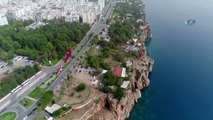 Antalya'yı Etkisi Altına Alan Toz Bulutu Havadan Böyle Görüntülendi