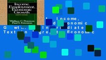 Best product  Income, Employment, and Economic Growth: An Intermediate Text in Aggregate Economic