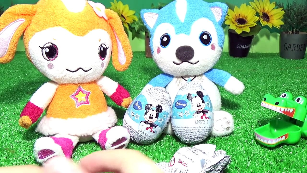 ガラピコぷー 海外のディズニーチョコエッグを開封★ガラピコぷ〜のムームーとチョロミーが紹介♪アメリカのミッキーやシークレット、レアキャラクター出てくるかな⁉︎ 子供向け chocolate egg