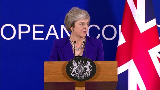 AB Liderler Zirvesi - İngiltere Başbakanı May - BRÜKSEL