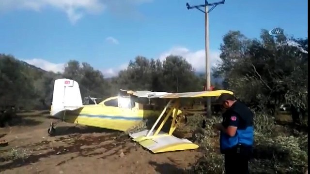 Edremit Körfezi'nde Zeytin İlaçlama Uçağı Düştü!