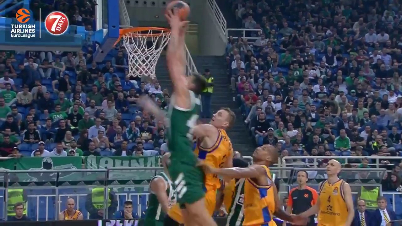 Konstantinos Mitoglou With the AUTHORATIVE Follow-Up Dunk - 18.10.2018 [HD]