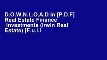 D.O.W.N.L.O.A.D in [P.D.F] Real Estate Finance   Investments (Irwin Real Estate) [F.u.l.l Pages]