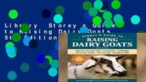 Library  Storey s Guide to Raising Dairy Goats, 5th Edition