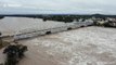 Aerial footage shows Llano River flooding in Texas Hill Country