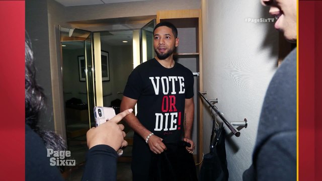 .@JussieSmollett has some thoughts on #KanyeWest's #MAGA hat! See what he told @bevysmith on #PageSixTV!