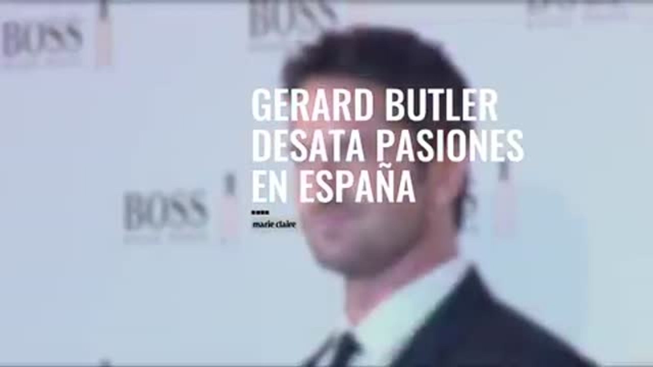 Gerard Butler desata pasiones entre los famosos espanoles