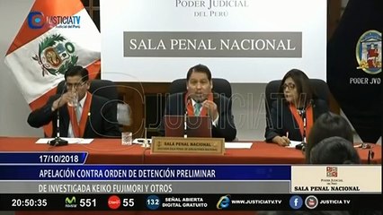 #ENVIVO | La sala penal nacional define si #KeikoFujimori continúa con detención preliminar. Toda la información en