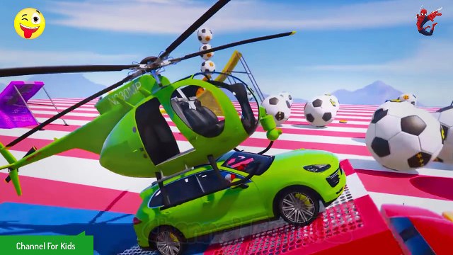 Siêu Anh Hùng, Siêu Nhân, Người nhện và Chỉ huy Mỹ lái máy bay trực thăng, đua ô tô