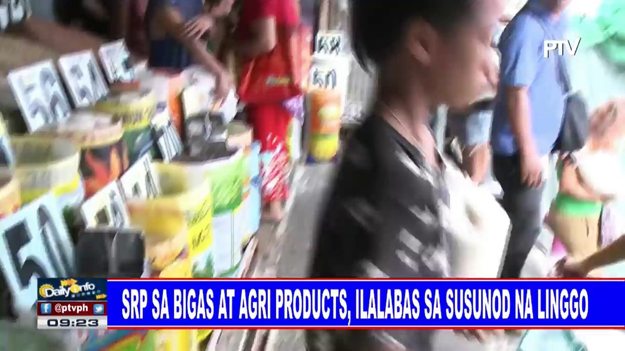 SRP sa bigas at agri products, ilalabas sa susunod na linggo