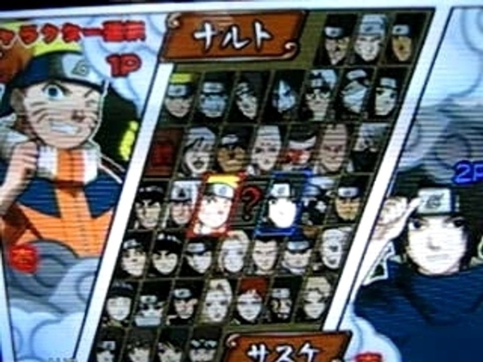 Les perso de naruto ultimate ninja 3