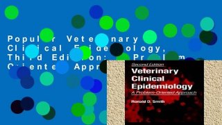 Popular Veterinary Clinical Epidemiology, Third Edition: A Problem Oriented Approach