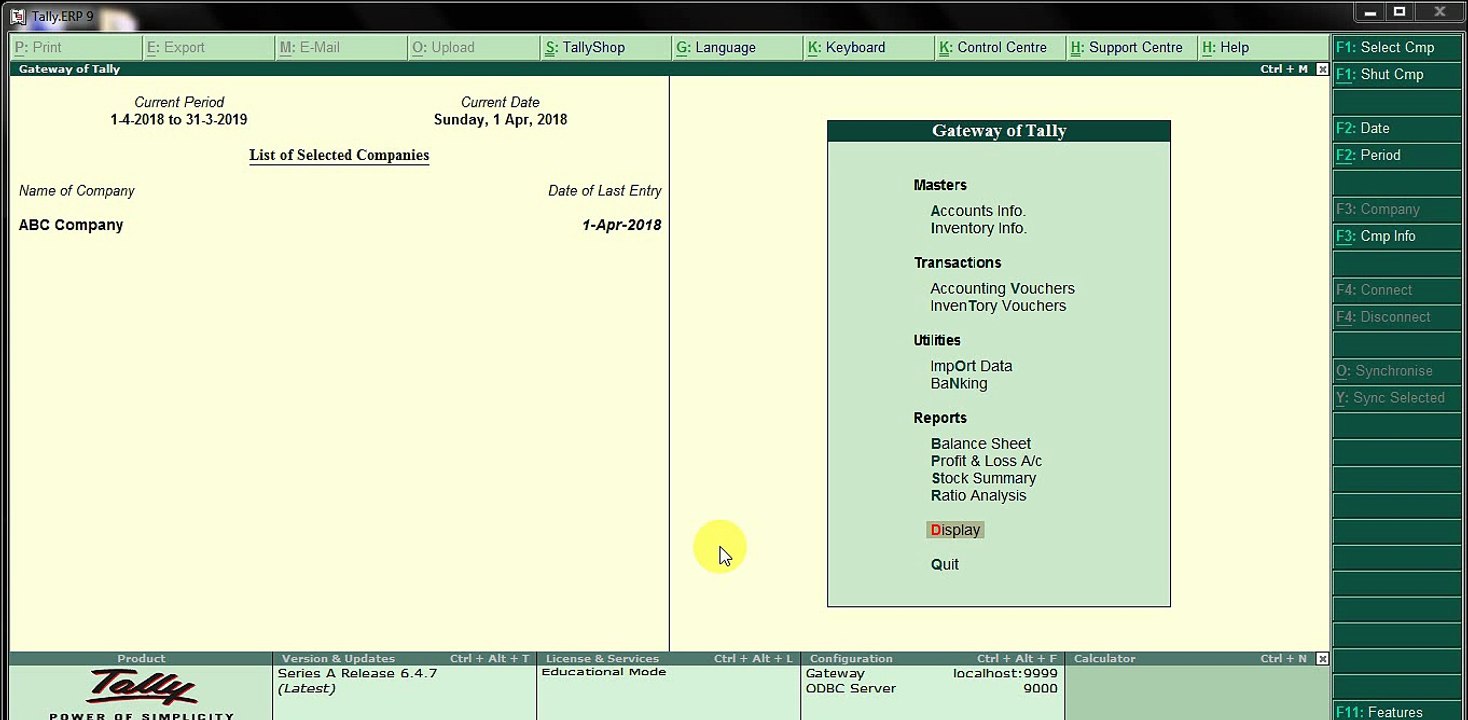 How to Generate e-Way Bill Details from Tally.ERP 9 |  Hindi