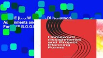 F.R.E.E [D.O.W.N.L.O.A.D] Homework Assignments and Project Planning Forms [E.B.O.O.K]