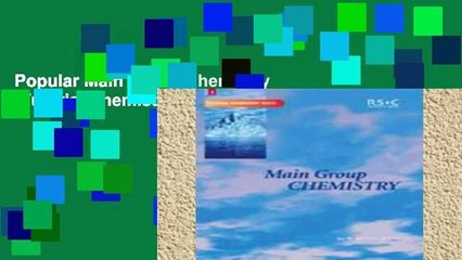 Popular Main Group Chemistry (Tutorial Chemistry Texts)