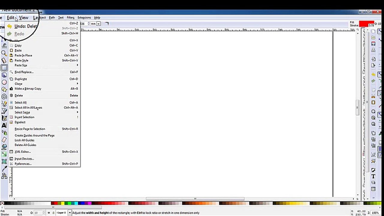 Inkscape | Overview Of Inkscape Interface