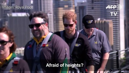 Prince Harry scales Sydney Harbour Bridge