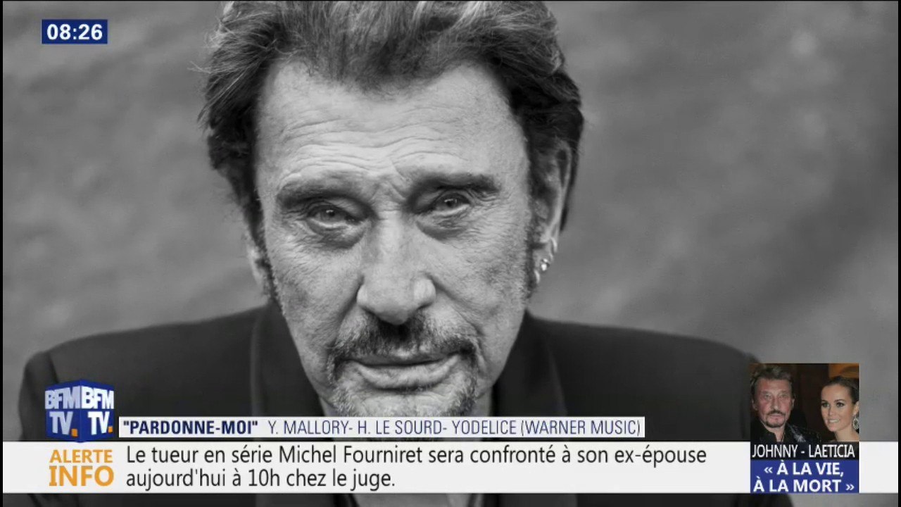 Album de Johnny: "'Pardonne-moi', c'est une chanson qui a tout de suite plu à Laeticia"