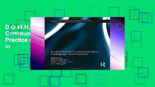 D.O.W.N.L.O.A.D [P.D.F] Environmental Communication Pedagogy and Practice (Routledge Studies in