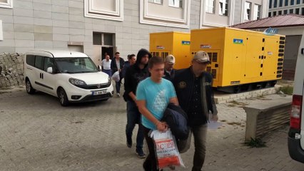 Samsun'da FETÖ'den gözaltına alınan 9 rütbeli asker adliyeye sevk edildi