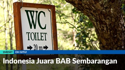 #1MENIT | Indonesia Juara BAB Sembarangan