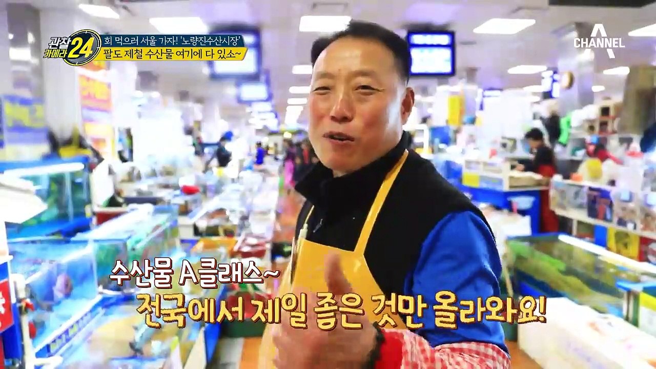 (꿀팁)노량진 수산시장 가게 찾는 법! 간판 색을 보면 알 수 있다!