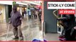 Disabled man ditches walking stick and breaks into dance by busker | SWNS TV