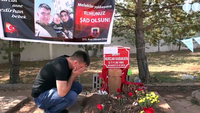 Şehit bebeğin ilk doğum günü mezarında kutlandı - SİVAS