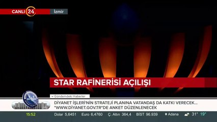 İzmir'de rafineri açılışı