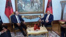 Dışişleri Bakanı Çavuşoğlu, Arnavutluk Meclis Başkanı Ruçi ile görüştü - TİRAN