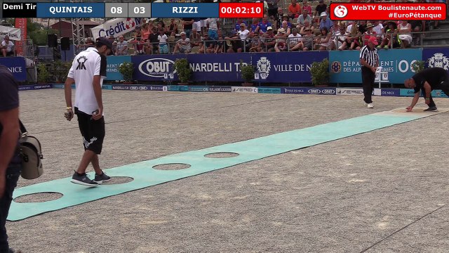 Europétanque des Alpes-Maritimes demi-finale du tir de précision : QUINTAIS vs RIZZI