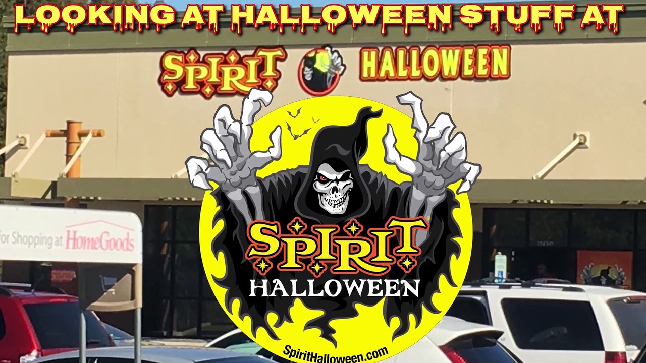 Looking at Halloween Stuff at Spirit Halloween in Baton Rouge, Louisiana