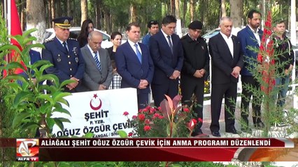 Aliağalı Şehit Oğuz Özgür Çevik İçin Anma Programı Düzenlendi