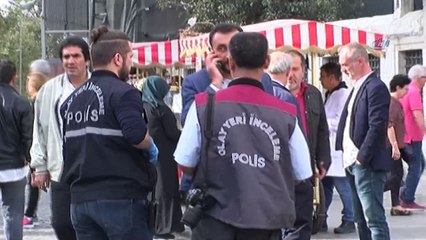 Eminönü'nde hareketli dakikalar