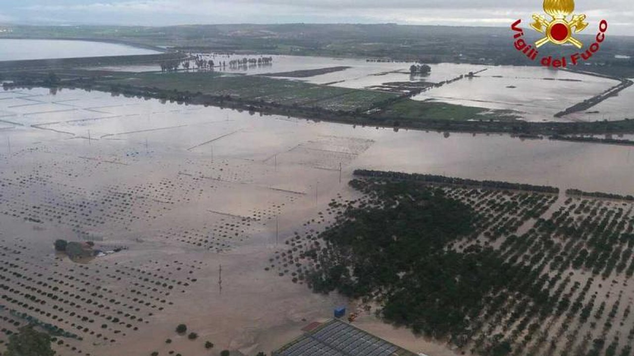 Dramatische Unwetter: Land unter in Sizilien