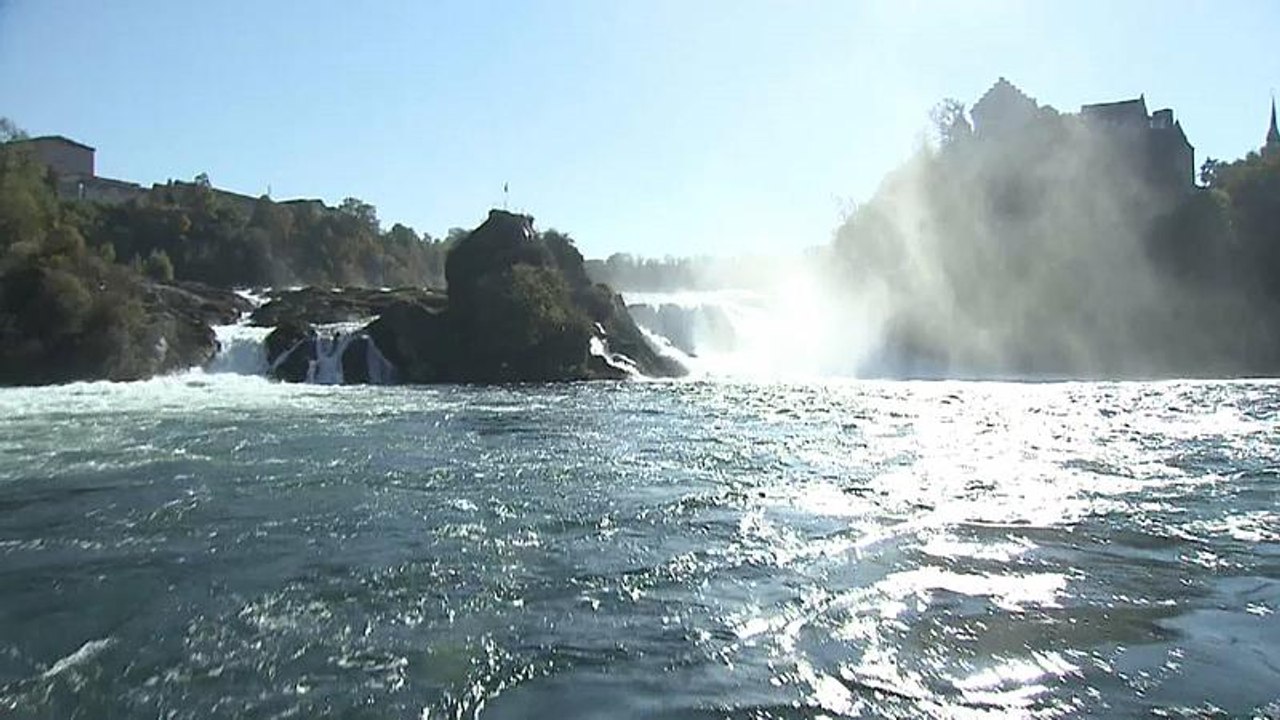 Rheinfall leidet unter Wassermangel