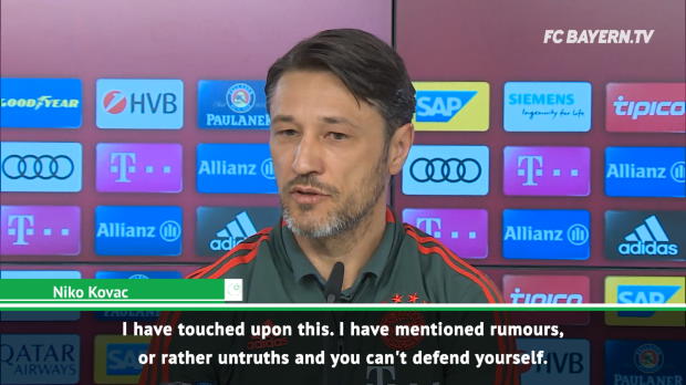 Impulsive decisions won't lead to success - Kovac on sacking rumours