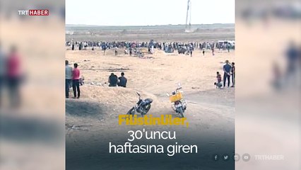 Filistinliler "Büyük Dönüş Yürüyüşü" için toplanmaya başladı