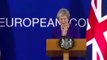 Theresa May Press briefing at European Council/Brexit Talks